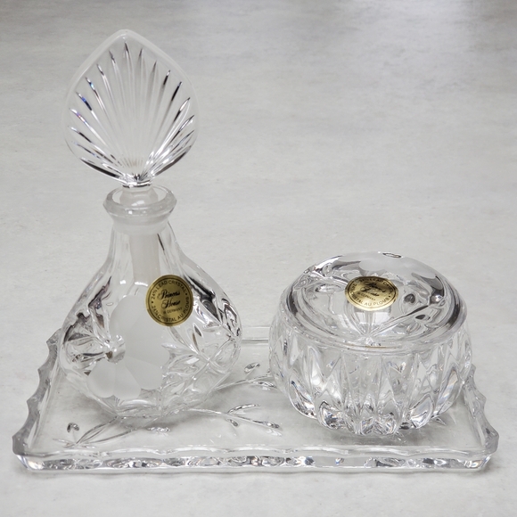 Princess House Other - Princess House 24% Lead Crystal Vanity Set Vintage from West Germany